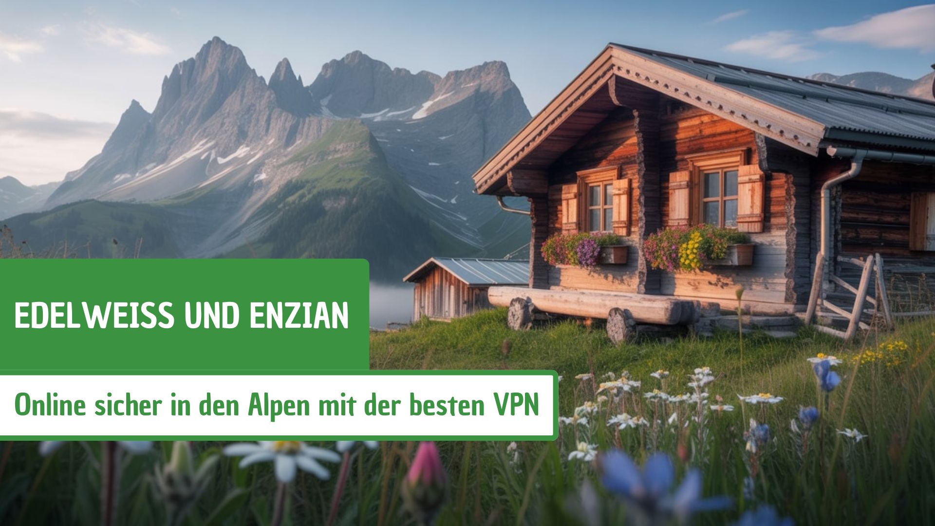 Edelweiss & Enzian: Online sicher in den Alpen mit VPN